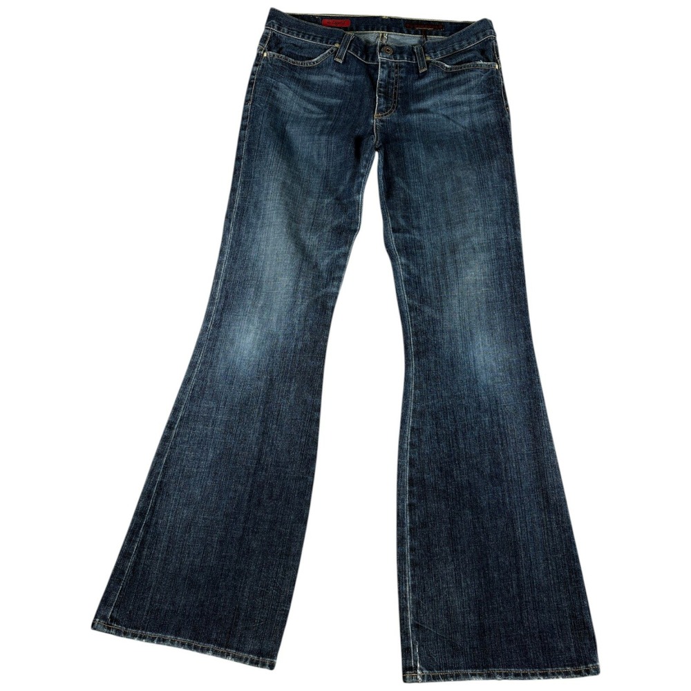 AG Adriano Goldschmied The Legend Flare Jeans Women 31 Regular Blue Denim Cotton
